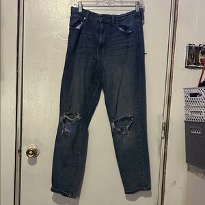 Celebrity Pink Women's Distressed Blue Skinny Jeans